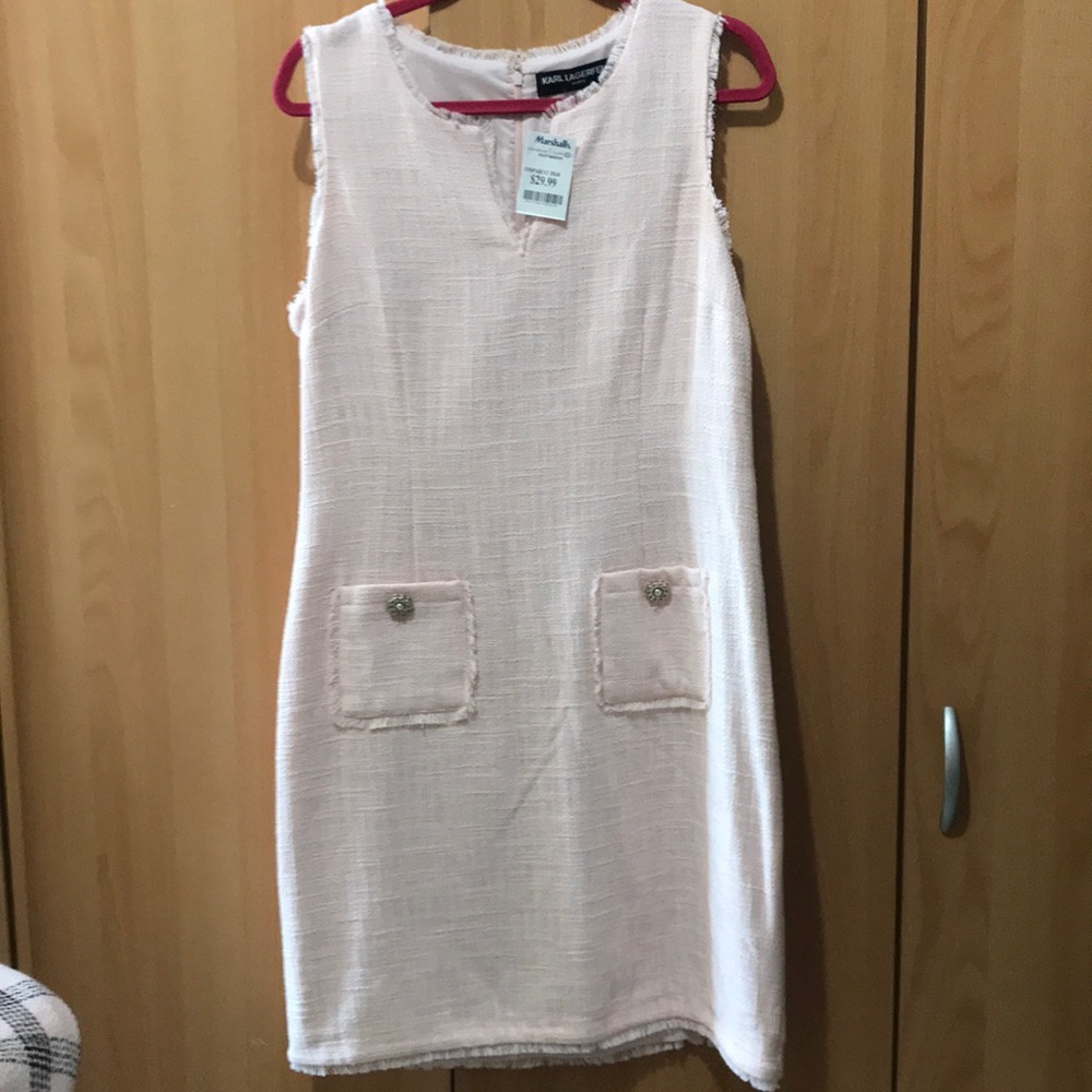 Karl Lagerfeld pink dress